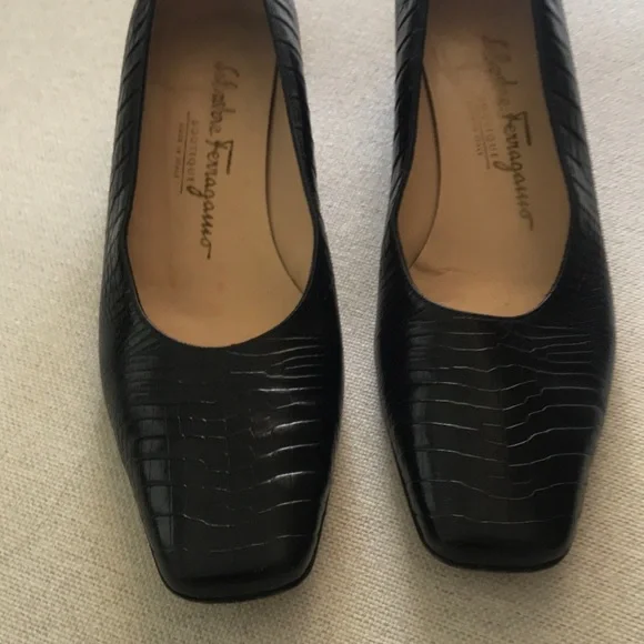 Salvatore Ferragamo | Shoes | Salvatore Ferragamo Black Alligator 